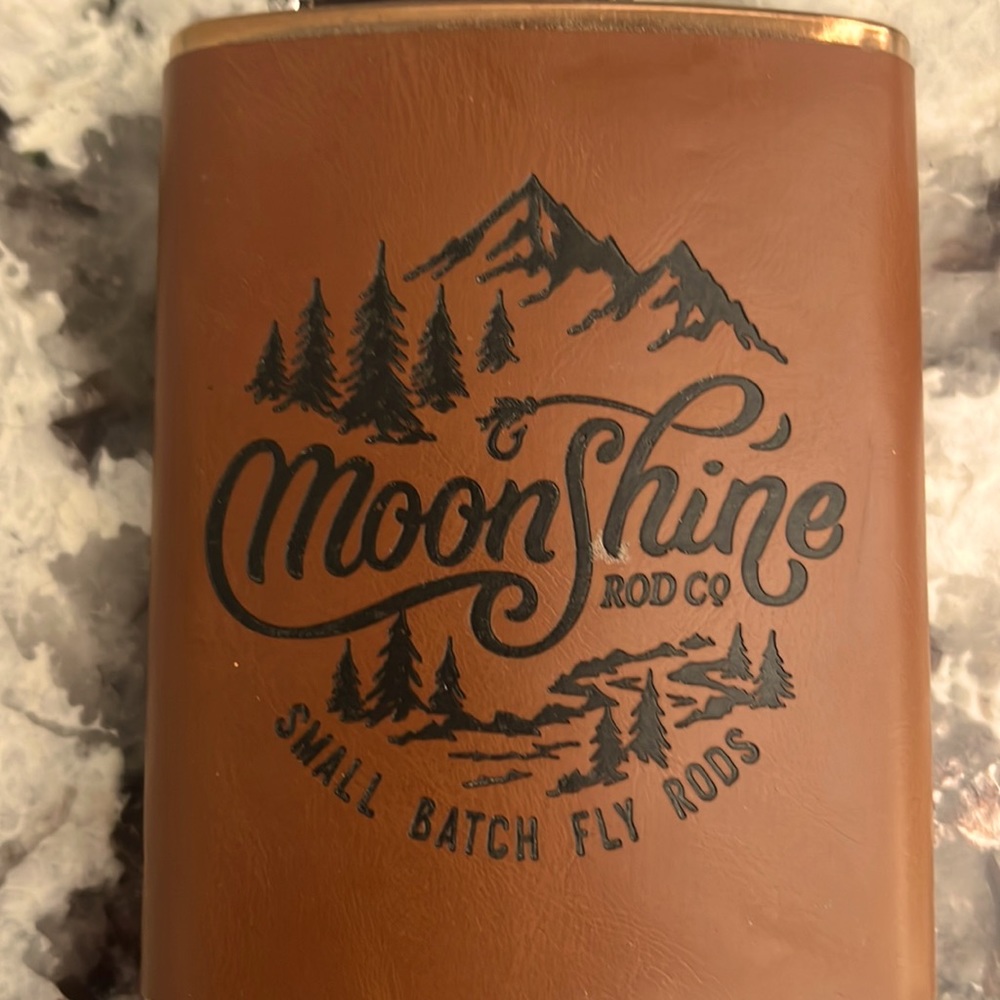 Moonshine fly rod co flask